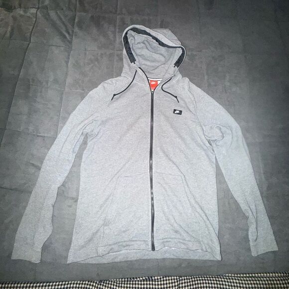 Nike Other - Nike Men's Gray Zip-Up Hoodie Size Large